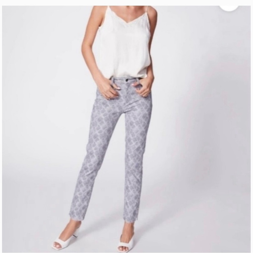 Paige Hoxton slim periscope viper purplish jeans